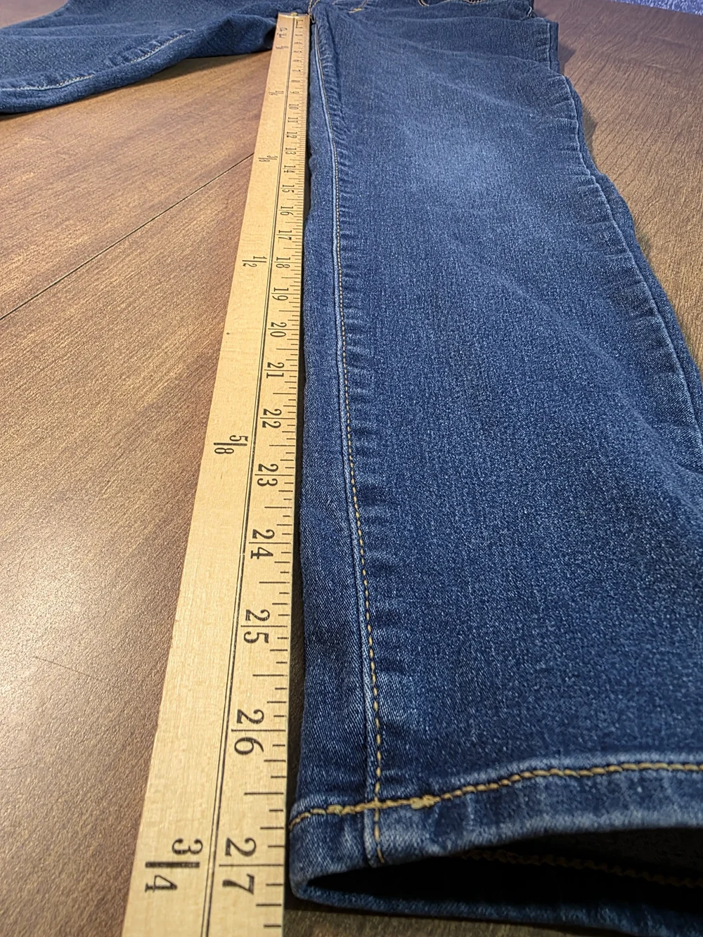 Levi's Girls Pull-On Stretch Skinny Jegging Jeans Blue Denim Size 16 Adj Waist